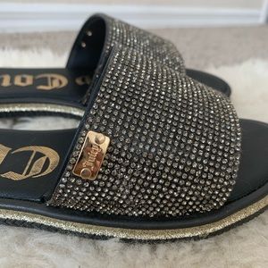 Juicy Couture Women's Yippy Beaded Slide Sandals